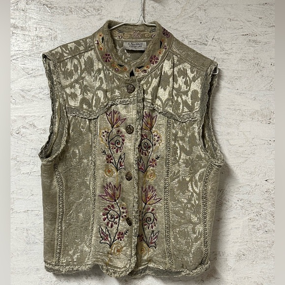 Flashback Tops - Flashback Couture Embroidered Vest
